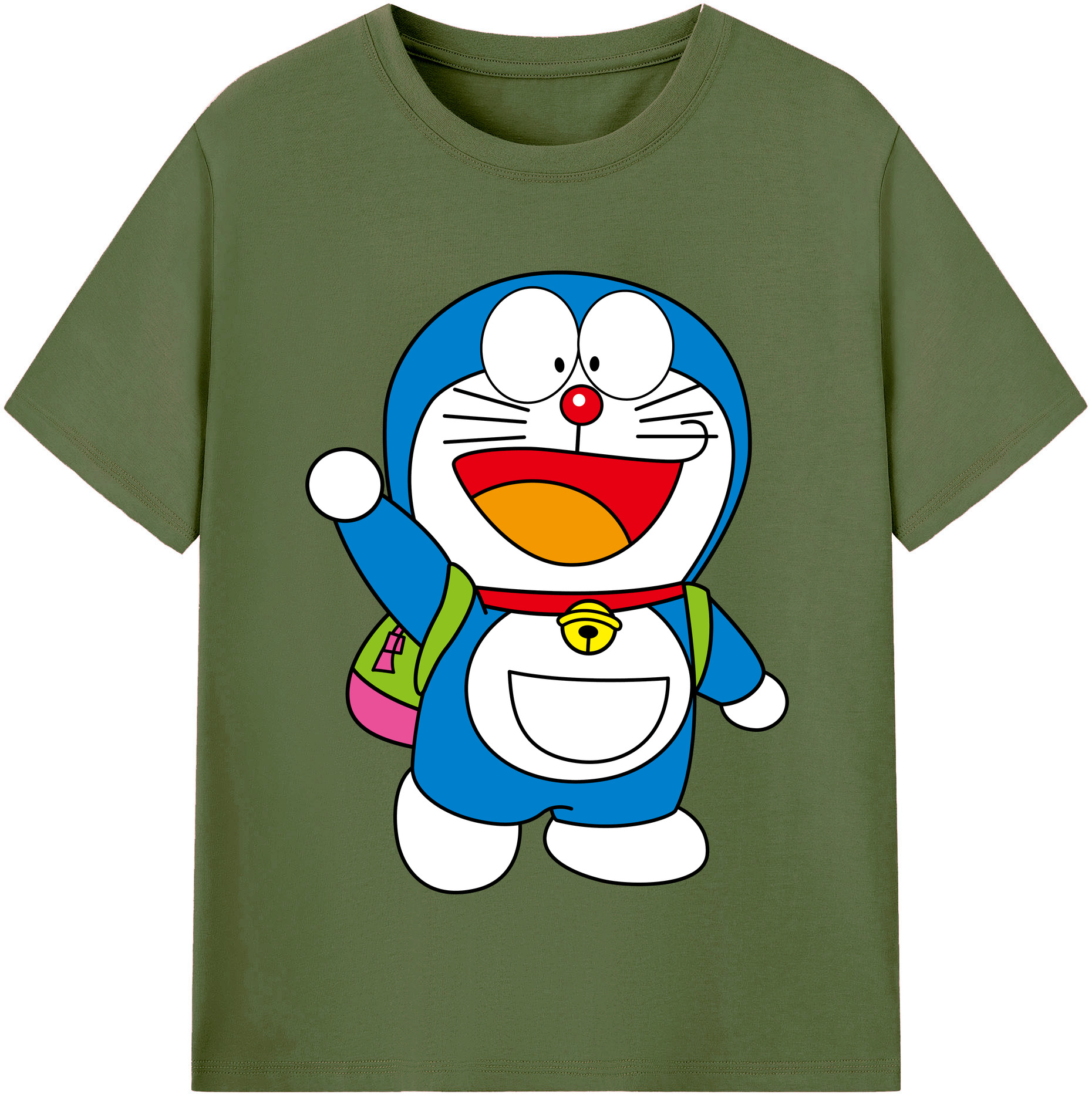 （画像用） ドラえもん Doraemon 綿100％半袖Tシャツ（フロントプリント）